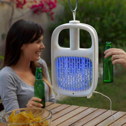 2 in 1 Rechargeable Mosquito Repellent Lamp and Insect-killing Racquet Swateck InnovaGoods