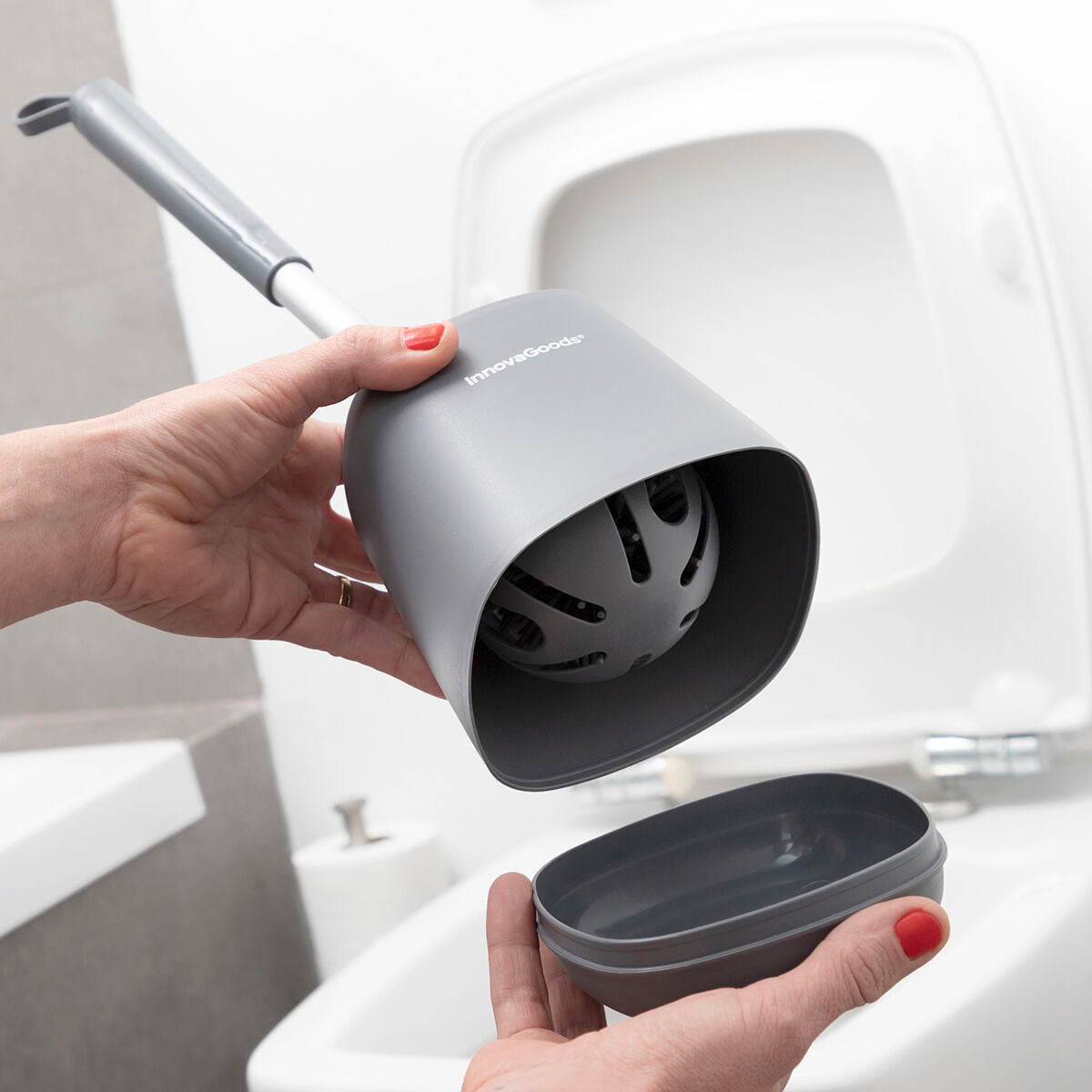 Rubber toilet brush Kleanu InnovaGoods